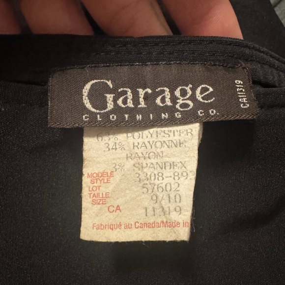 90s Garage Made in Canada Zipper Detail Pencil Skirt - Picture 4 of 4